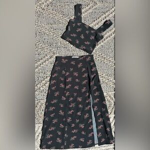 Two piece skirt/top matching set